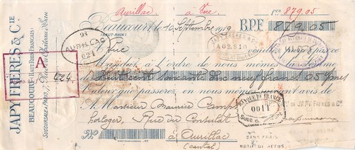 1919 japy freres cie - 1919,