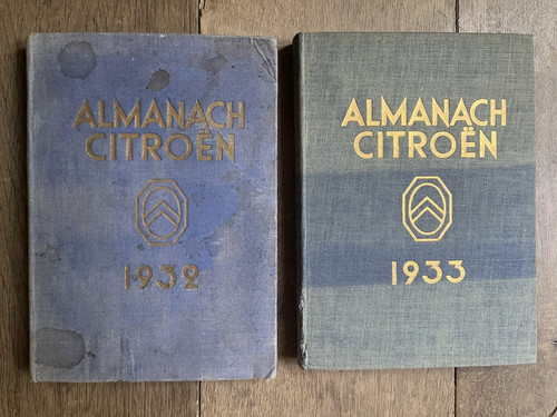 Almanachs citroen 1932 1933 - citroen, et