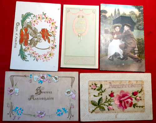 441 lot 5 cartes - ,