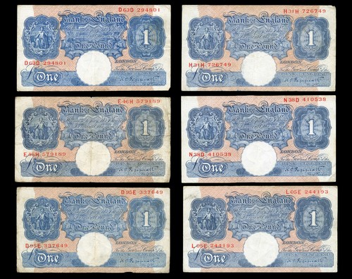 Lot billets pound bank - 6,