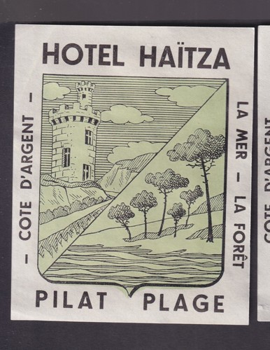Ancienne étiquette bagage - ,