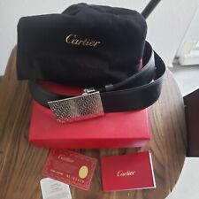 ceinture cartier à boucle avec ses papiers taille 100 cm reversible