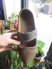 Ancien Sabot Bois Porte Brosse Mural Outil Vide Poche a sauver de la Cheminé