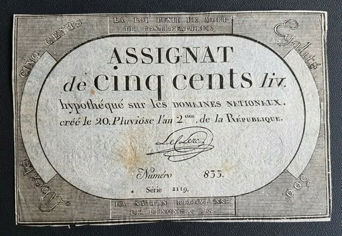 France francia assignat - francia,