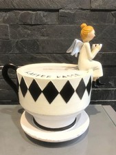 Tirelire collection vintage tasse à café avec ange assis Kaffee Kasse