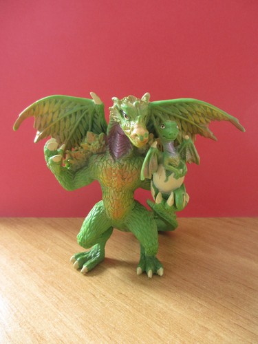 Figurine dragon vert la - vert, de