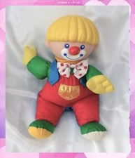 Peluche Clown Multicolore Toile Parachute Style Puffalump Tête Plastique Chicco