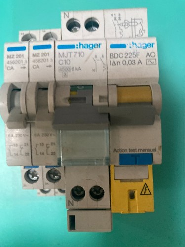 Disjoncteur differentiel hager - disjoncteur,
