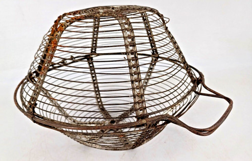 Ancien panier salade fil - a,
