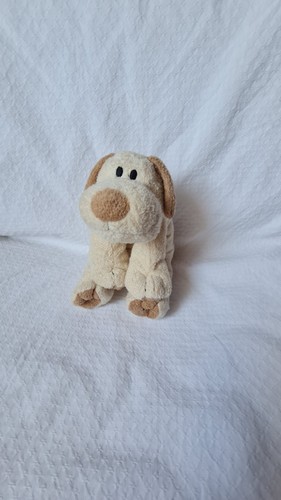 Doudou peluche chien écru - peluche,