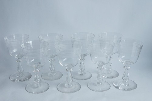 Verres vin cristal - 8, à