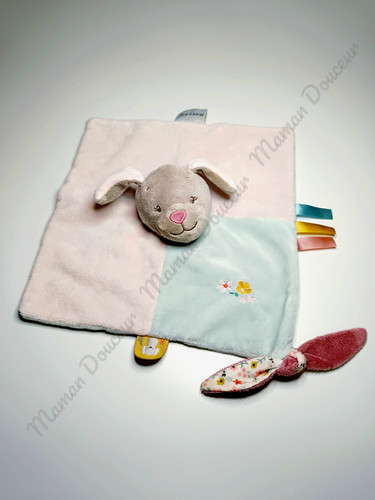 Doudou plat iris lali chien - doudou,