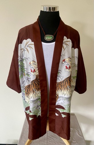 Vintage japan tiger kimono - vintage,