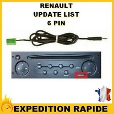 Cable MP3 AUXILIAIRE RENAULT AUTORADIO UPDATE LIST CLIO 2 3 AUX MODUS SCENIC 2