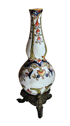 Petit vase faience - de, rouen