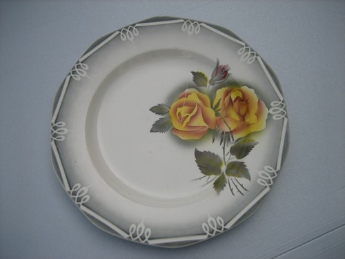 Ancien plat service digoin - de,