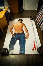 LEVI'S  ✯ ENGINEERED JEANS C Large French Vintage Advertising Poster Original 