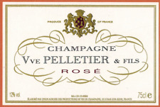 Etiquette Champagne rose (75cl)-Vve Pelletier et fils-Bar-sur-seine(10)-R.330