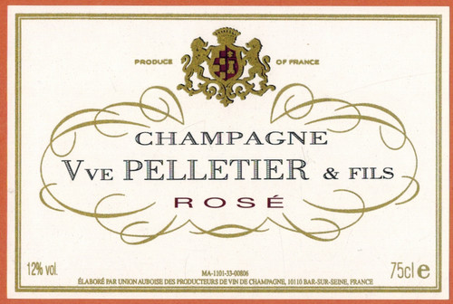 Etiquette champagne rose - etiquette,