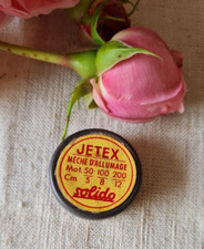 ANCIENNE PETITE BOITE RONDE PUBLICITAIRE JETEX SOLIDO