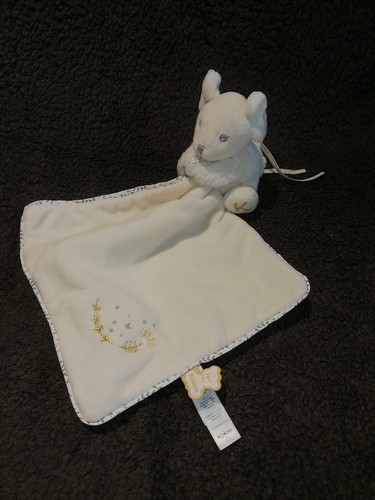 Doudou mouchoir souris - , blanche