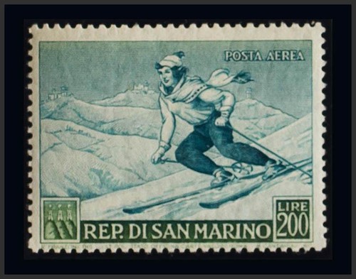 Saint marin aérien mnh - aérien.,