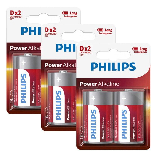 Piles alcalines philips - 6,