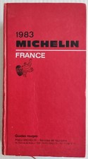 Guide rouge MICHELIN 1983 FRANCE Guide touristique et routier