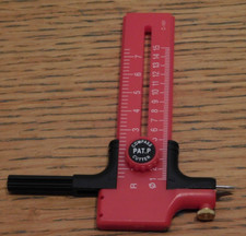 COMPAS CUTTER Compass PAT.P C-101 de découpe à Tissu cercle COUPE porte lame