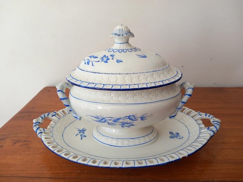 Saucière ancienne faïence - en,