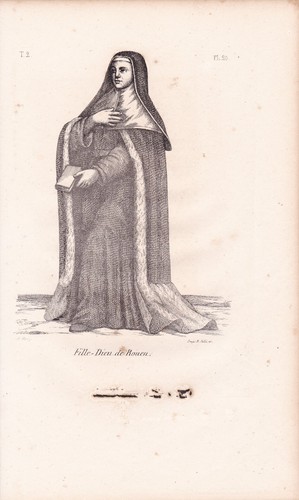 Portrait xixe religieuse fille - religieuse,