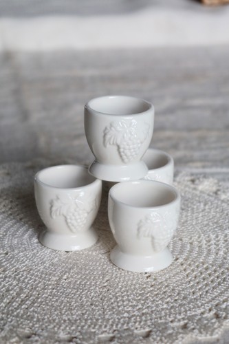 Coquetiers vintage porcelaine