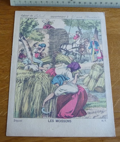 Ancien protège cahier - ancien, protège-cahier
