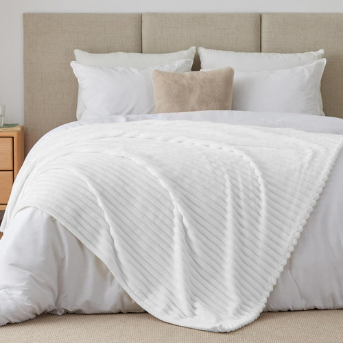 Plaid polaire blanc pour - plaid, 2