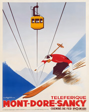 Affiche ski Mont-Dore-Sancy