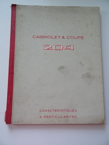 Peugeot cabriolet coupe - peugeot, 204