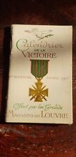 CALENDRIER DE LA VICTOIRE 1917 WW1 AGENDA PUBLICITAIRE MAGASIN DU LOUVRE GUERRE 