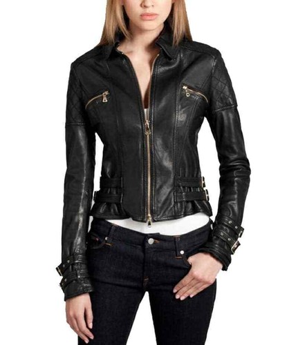Veste cuir pour femme - en,