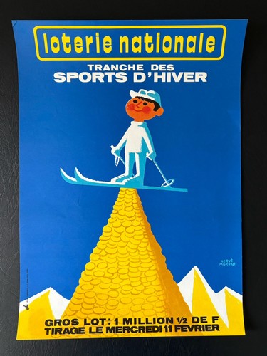 Affiche originale loterie - affiche, « loterie