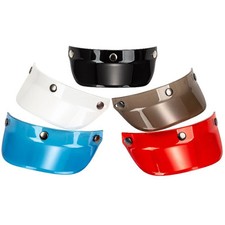 Visière à 3 boutons pour casque de moto ouvert retro, vintage, vespa, jet
