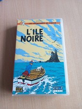 CASSETTE VIDÉO VHS LES AVENTURES DE TINTIN L’ÎLE NOIRE FRANÇAIS RARE