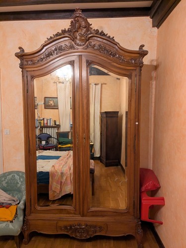 Armoire bois noyer portes - noyer,,