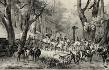 Voiture Cour Caleche Chasse