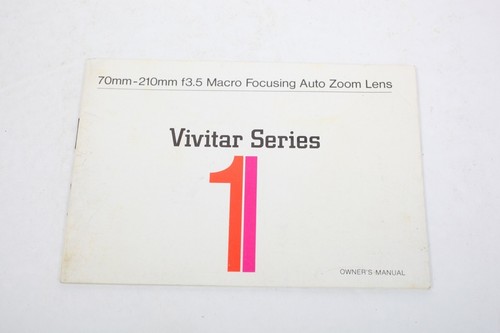 Vivitar series 210mm f3 - series, 70-210mm