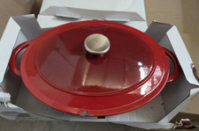 Sitram Cocotte Ovale Fonte Émaillée 6,5L Rouge/Blanc – Tous Feux + Induction – N