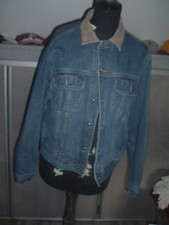 VINTAGE Banana Republic Safari Jean Jacket Size m col cuir