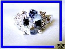 ♛ MAGNIFIQUE BAGUE OR BLANC