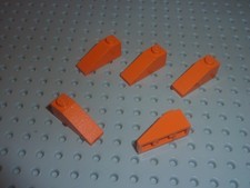 5 x red Orange brick LEGO ref 4286 Set 8969/4722/4588/7130/10129/4500/6739/6740