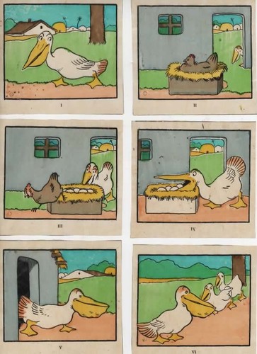 Pélican les poussins - le,