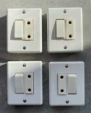 Interrupteur + prise vintage, lot de 4